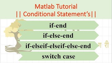 06. Conditional Statements || Matlab Tutorials ||