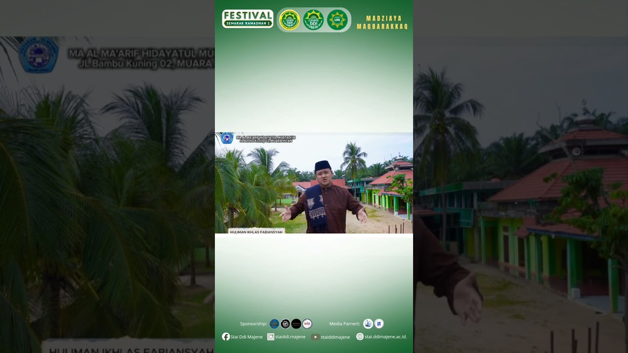 Festival Ramadhan 1_Lomba Ceramah_Huliman Ikhlas Fabiansyah MA Al Ma'arif Hidayatul Mubtadi'in Riau 