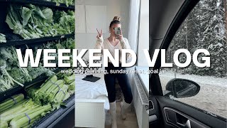 VLOG | Sunday reset, Wedding planning, grocery shopping, Cezar salad and more