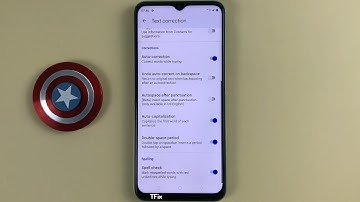 How to insert a space after punctuation on the keyboard on Realme C35 Android 11