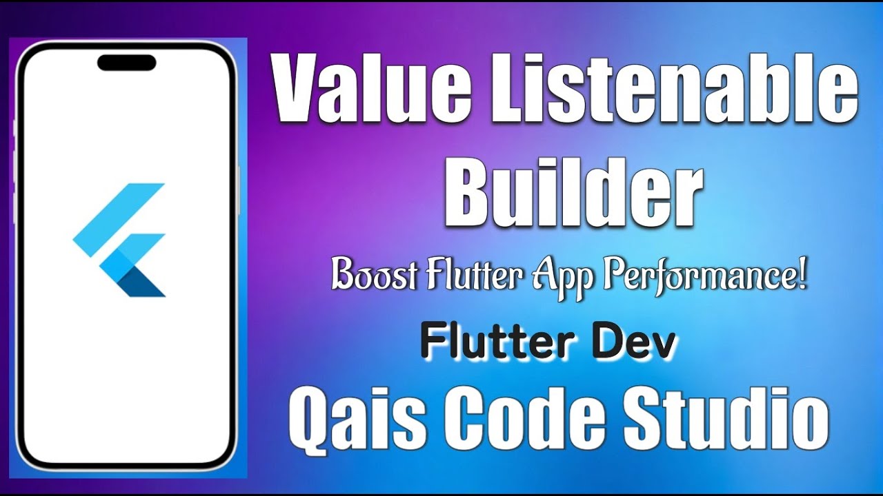 Flutter ValueListenableBuilder: объяснение на урду/хинди | Повышение производительности приложени...