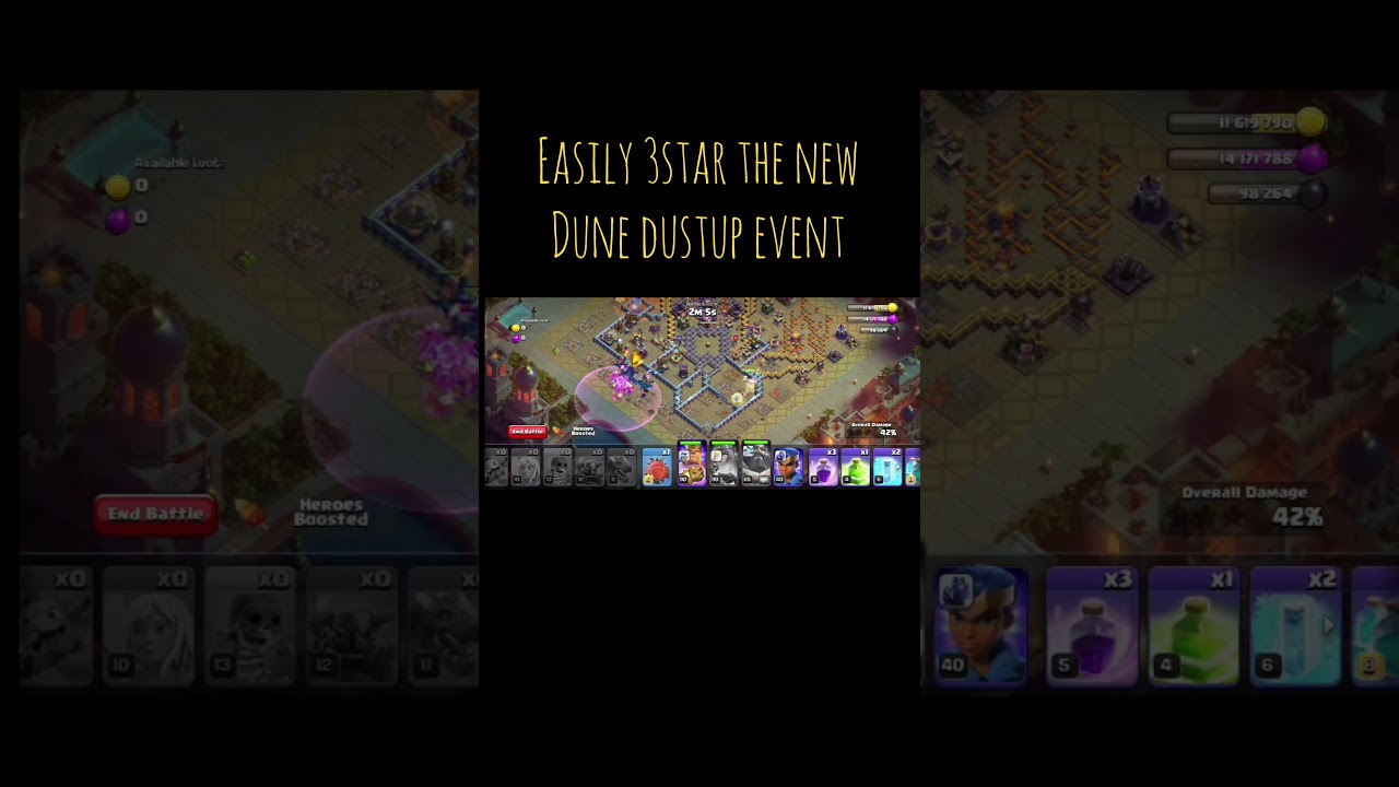 Easily 3star the new Dune dustup challenge without RC || clash of clans || 