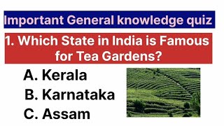 Most Important General Knowlegde Questions And Answersgeneral Knowledge Quiz In English