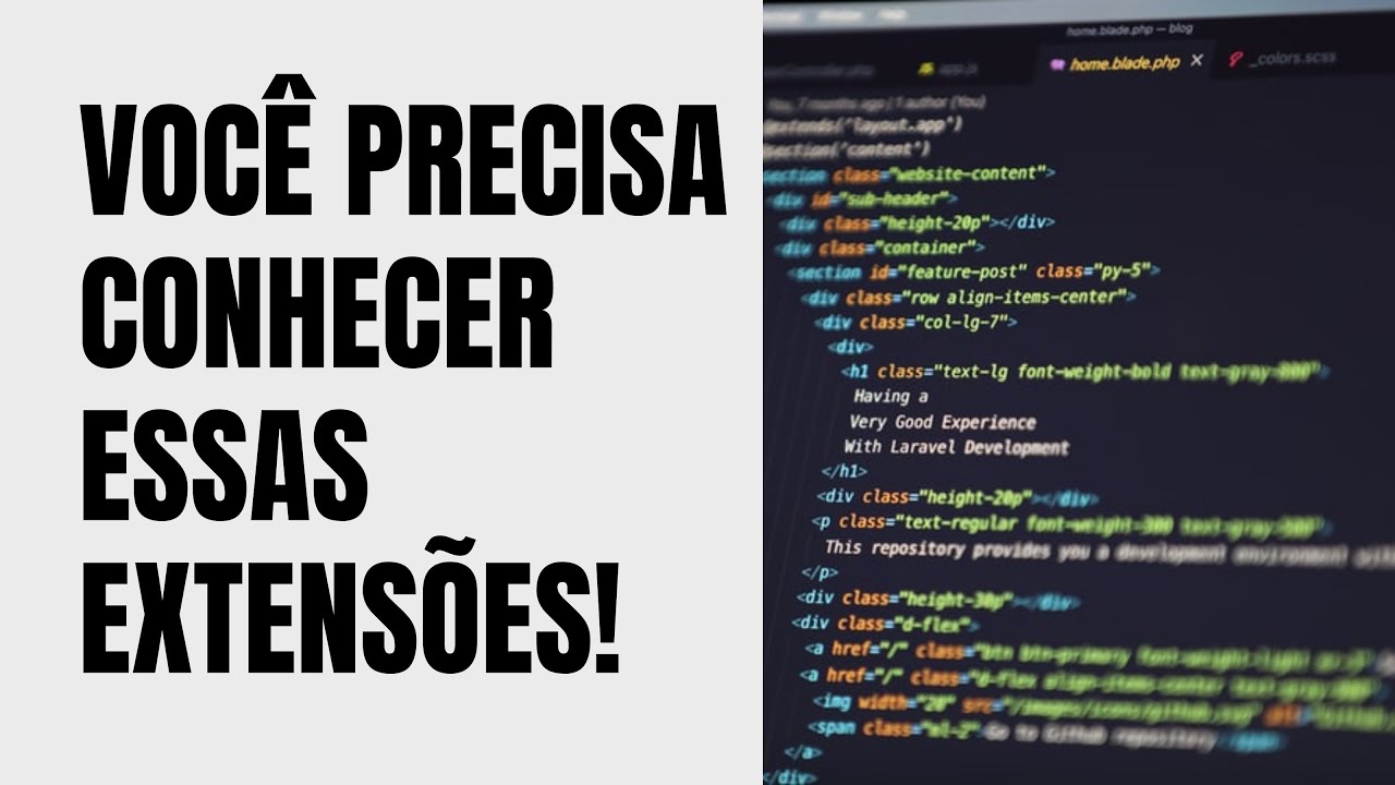 5 EXTENSÕES DO VS CODE (E UMA CONFIGURAÇÃO ESSENCIAL) QUE VOCÊ PRECISA ...