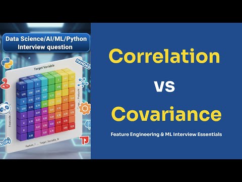 Covariance vs Correlation in Python • Data Science Interview Question Explained