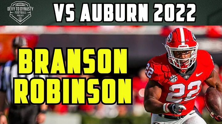 Branson Robinson Georgia RB vs Auburn 2022