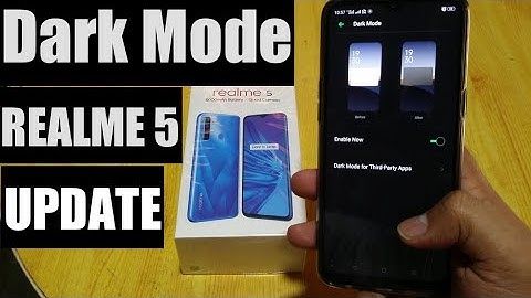 REALME 5 HOW TO ENABLE DARK MODE