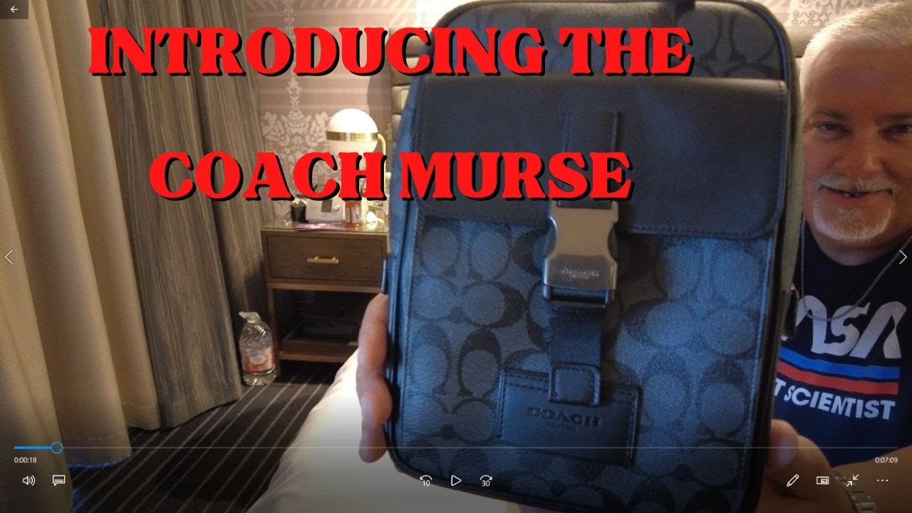 Coach Mens Track Pack Crossbody Bag Review - YouTube