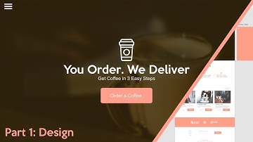 Web Design Speed art + Speed Code - Coffee Delivery Website (Part 1 of 2)