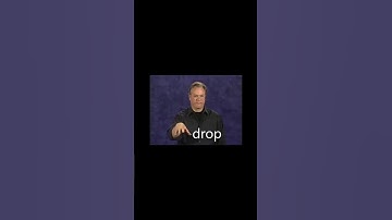 How to sign drop  #shorts #learnASL #AmericanSignLanguage #signlanguage Learn & retain #ASL