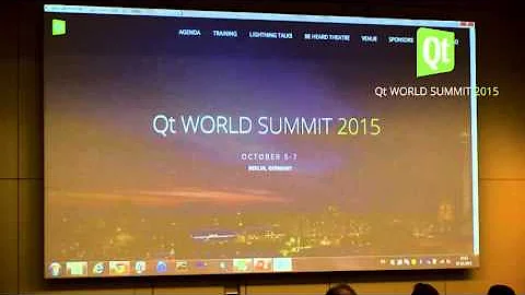QtWS15- QtWebEngine – Taming the beast, Kai Köhne, The Qt Company