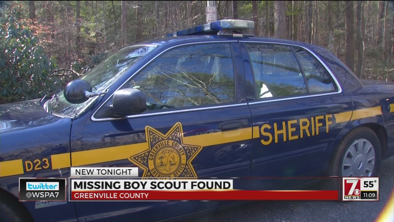 Missing Boy Scout found safe in Greenville Co. - YouTube