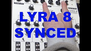 How to sync Lyra8 with Pulsar23 & cv sequencer (SQ1)