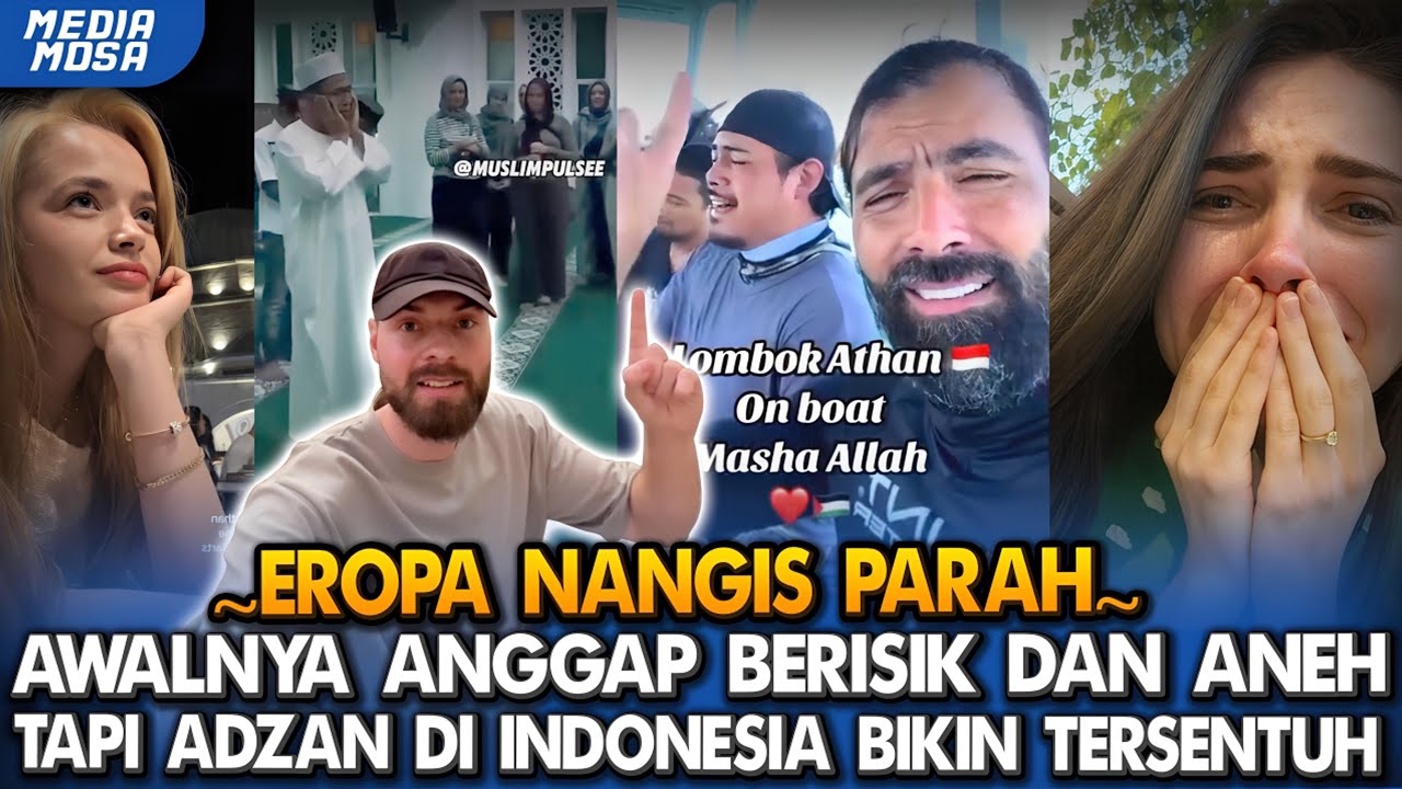 Adzan Muslim Indonesia bikin Eropa Nangis Parah‼️ bukan karena Suaranya… tapi ini alasannya 😳🇮🇩