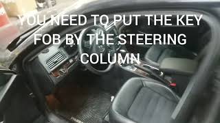 HOW TO START YOUR VW WHEN KEY FOB IS DEAD ,