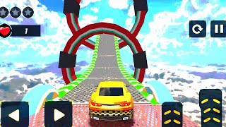 Game Mobil Balap Taksi Rintangan - Acrobat Car Taxi Impossible Car Slope - Android Gameplay screenshot 1