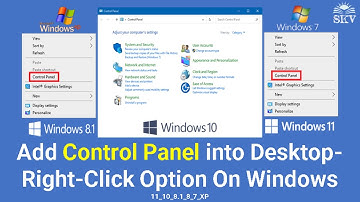 How to Add Control Panel Shortcut into Right Click Context Menu in Windows 10 Desktop |Control Panel