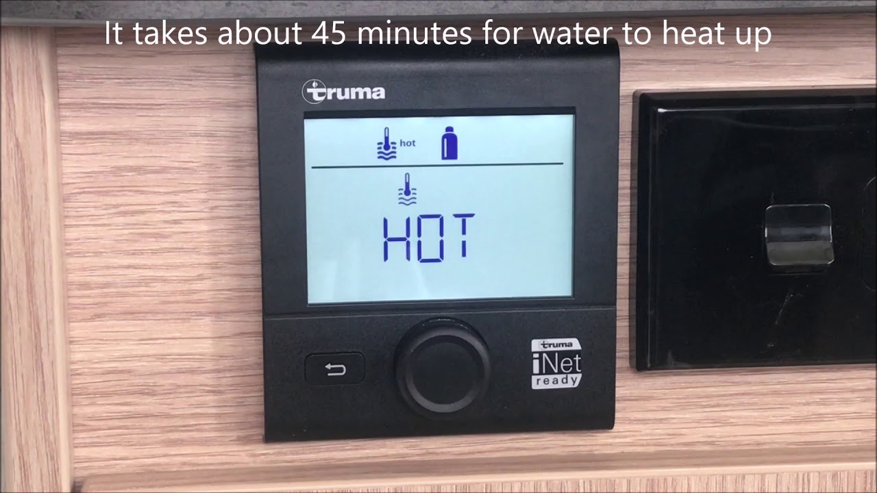 Instruction video digital hotwater display Truma heater YouTube