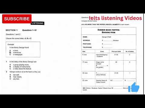 In The Library George Found || Ielts Listening Preparation Video With Answers Key || 20.09.2023