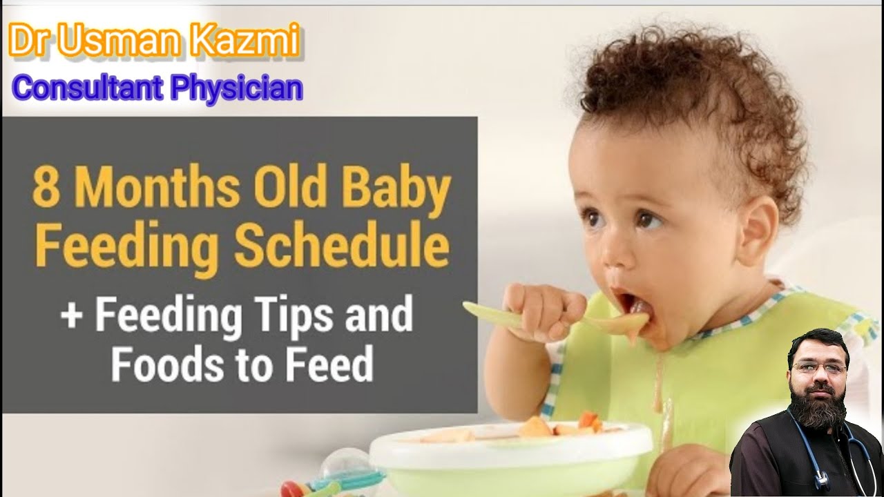8 Months Old Baby Feeding Schedule n Feeding Tips 