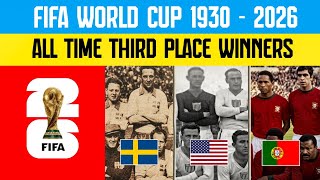 FIFA World Cup third place winners list 1930 - 2026