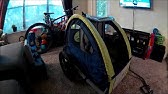 Instep Quick N Ez Double Bicycle Trailer Review Ride Funtime Youtube