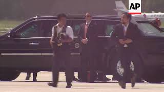 AP video of Trump arriving for APEC summit