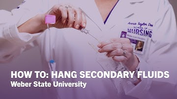 How To Hang Secondary IV Fluids - Weber State University