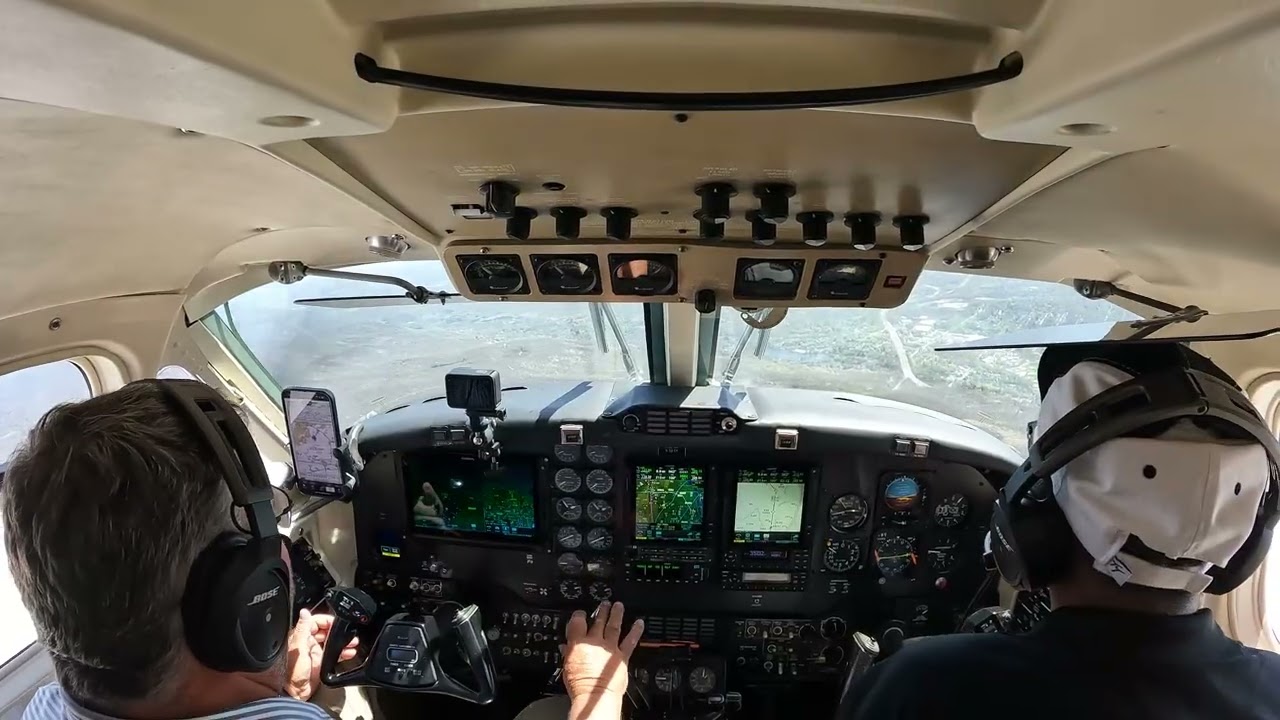 Kmac to Teterboro, in a Kingair F90   Busy, Busy airspace Very Turbulent