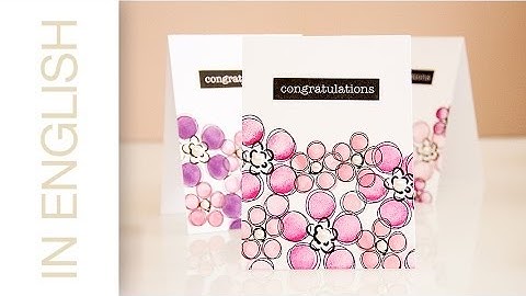 Simple and fast one layer cards using stamps