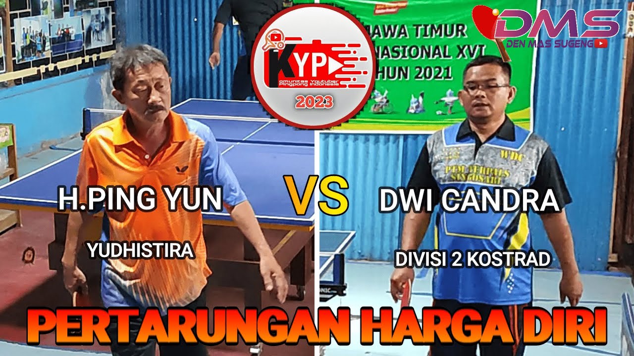 Servis non ITTF Bikin Pusing  !!! Dwi Candra ( DIVISI 2 KOSTRAD ) VS H.Ping Yun ( Yudhistira )