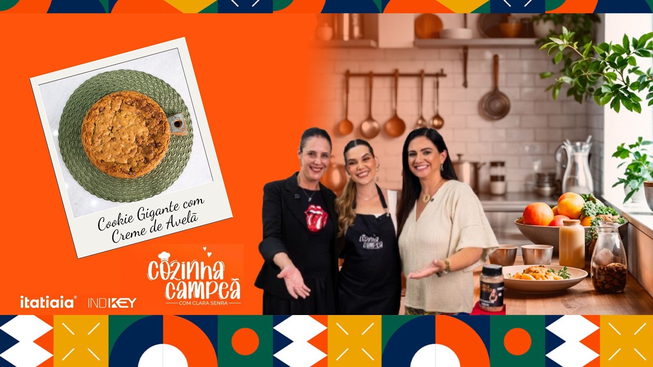 COZINHA CAMPEÃ com CLARA SENRA — POLLY E BEL DE ANDRADE | Receita de COOKIE COM CREME DE AVELÃ