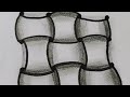 Illusion art huggins tangle pattern