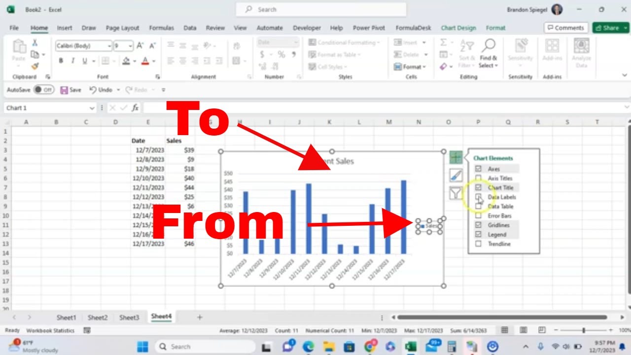 How to Change the Position of a Chart Legend in Microsoft Excel! # ...