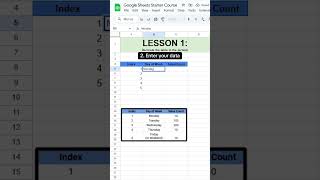 How to make a table in Google Sheets! ❤️ #googlesheets #excel #spreadsheets