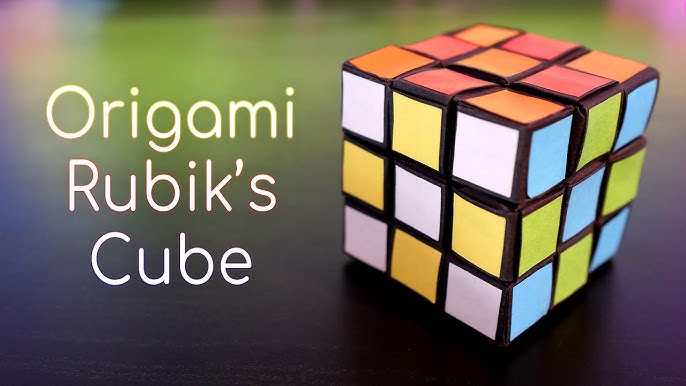 Functional Paper Rubik's Cube 3x3x3