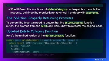 Resolving the undefined Output Issue in Category Deletion with JavaScript