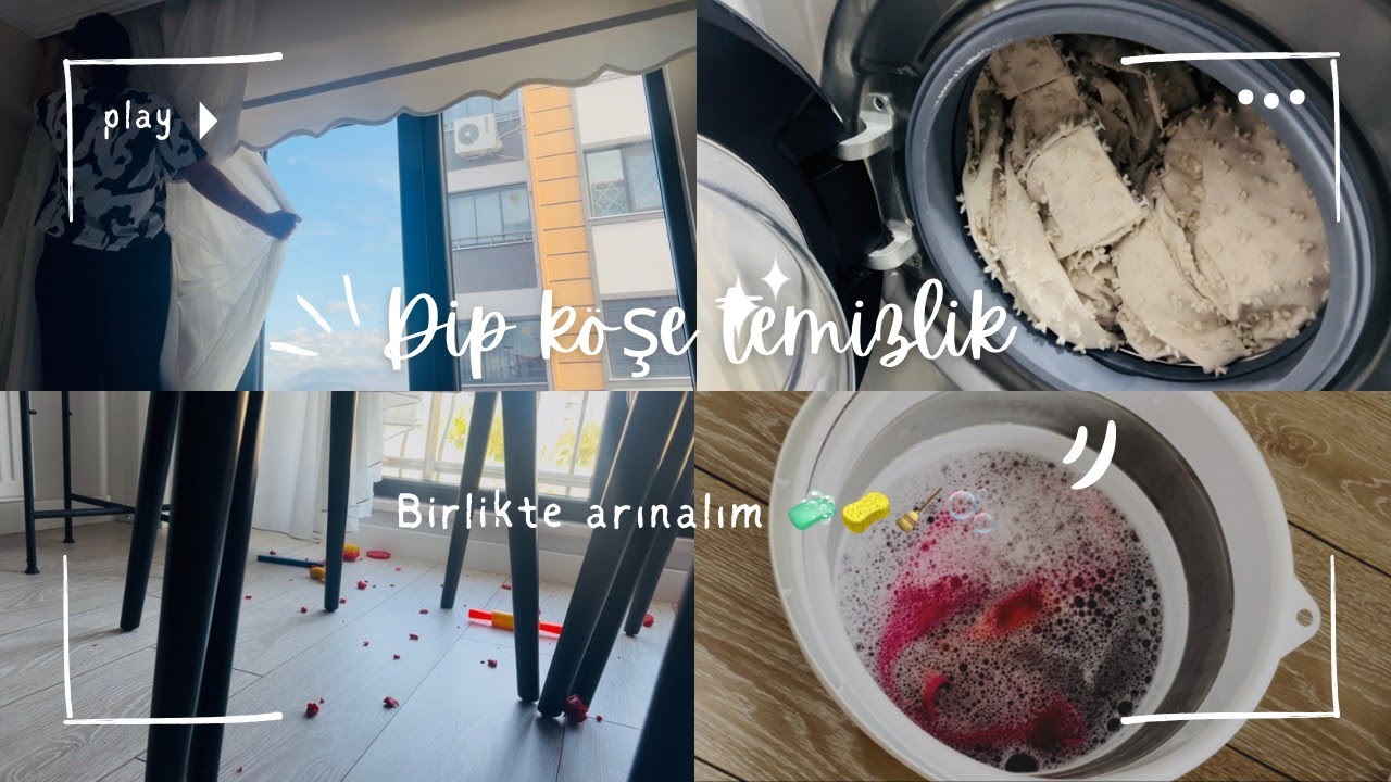 Dip Köşe Temizlik 🧼Detaylı Temizlik Vlog 🧽