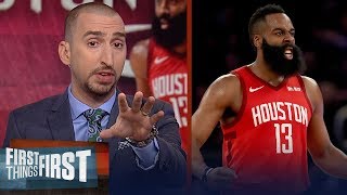 Nick Wright reacts to James Harden dropping career-high 61 pts vs Knicks | NBA | FIRST THINGS FIRST