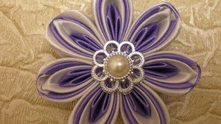 КРАСИВЫЙ Цветок из Ленты 2.5 см. КАНЗАШИ Своими Руками./DIY /KANZASHI /Tutorial / Flower./ КРАСИВЫЙ Цветок из Ленты 2.5 см. КАНЗАШИ Своими Руками./DIY /KANZASHI /Tutorial / Flower./