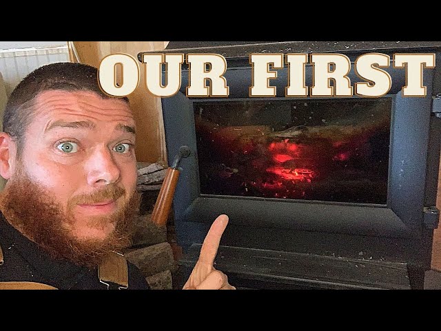 Our New WOOD BURNING STOVE and Our First Fire! Vogelzang VG1120 - YouTube
