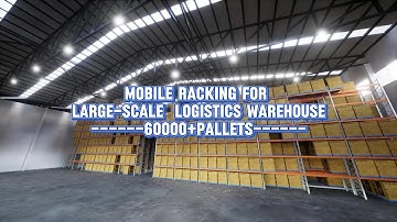 Mobile racking with over 60000 pallets #rack #warehouse #mobilerackingsystem #factory #logistics