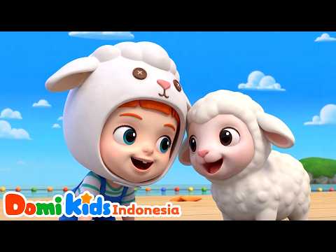 🐾 Let's Dance with Animals on the Beach! ☀️ Cheerful Children's Songs | Domi Kids Indonesian Songs