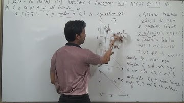 Show that the relation R defined in the set A of all triangles as R = {(T1, T2) : T1is similar to