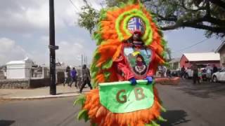 Mardi Gras Indians on Super Sunday in New Orleans