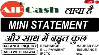 AIRCASH AEPS /  AB MINI STATEMENT KE SATH LIVE PROOF screenshot 5