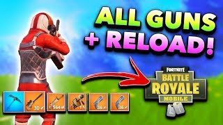 ALL GUNS and Reload Animations in Fortnite Mobile!! (Battle Royale) screenshot 2