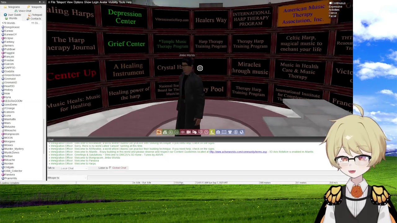 Active Worlds Exploration