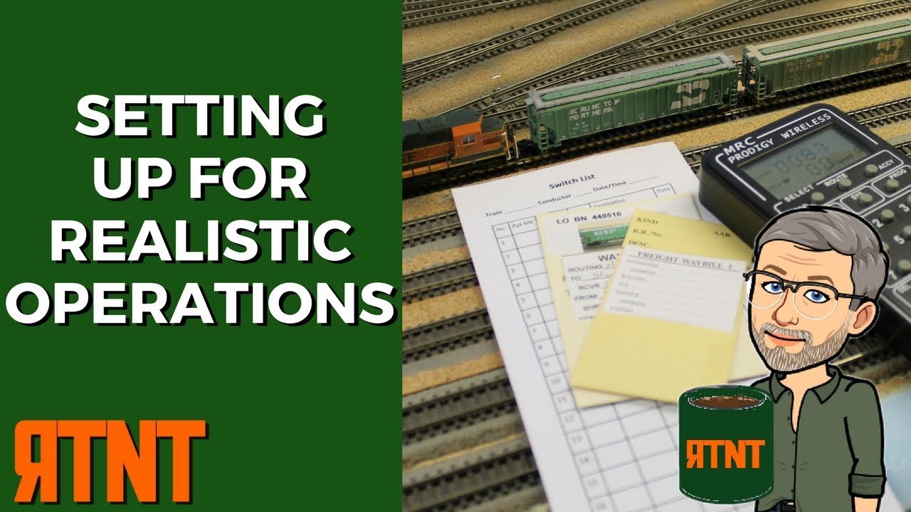 Realistic Model Railroad Operations Setup YouTube