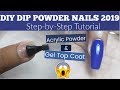 How to DIY DIP POWDER nails at home🤩 EASY and CHEAP! ||•Step-By-Step Tutorial•|| 😱